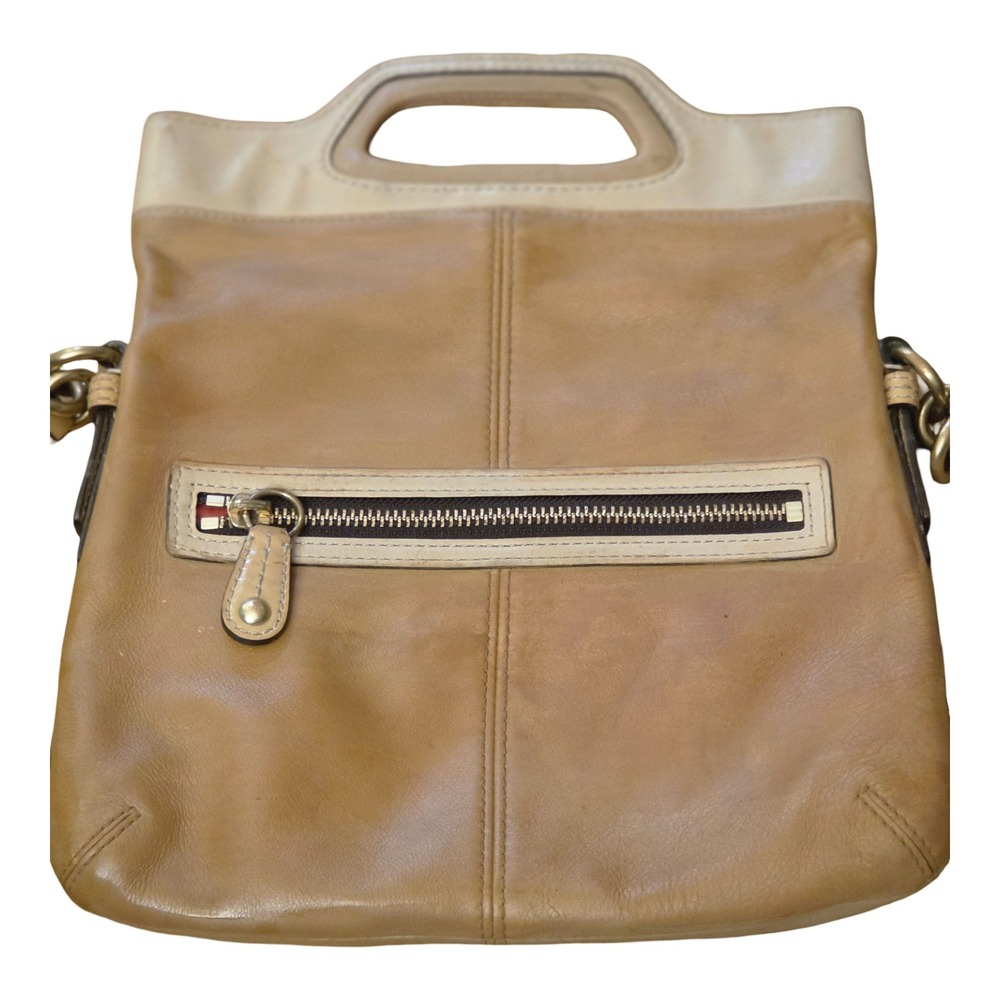 Coach Parker Convertible Hippie Bag Tan Leather Crossbody Tote 13388